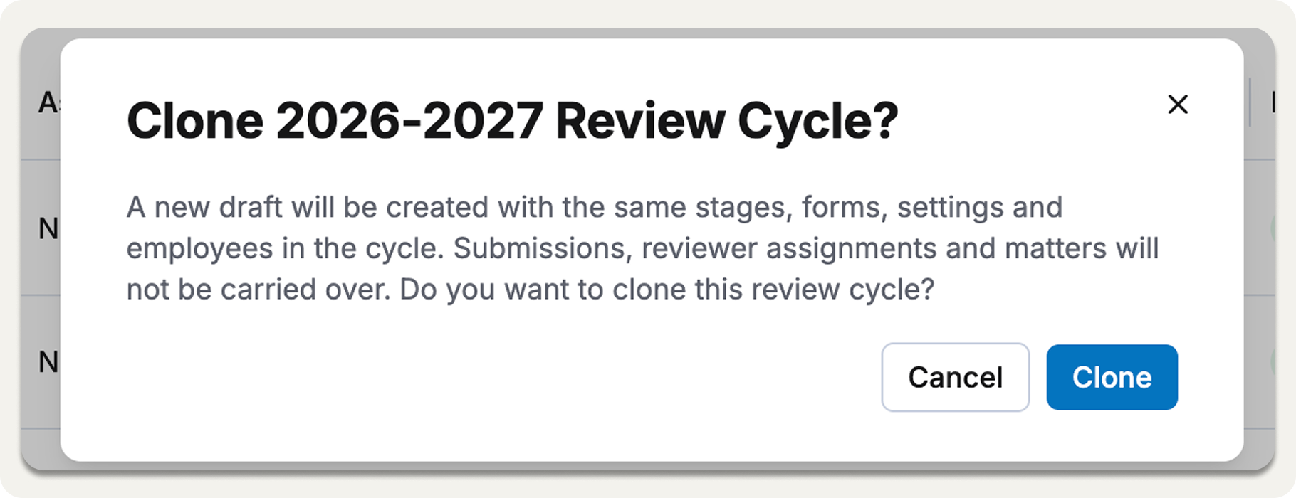 Clone cycle