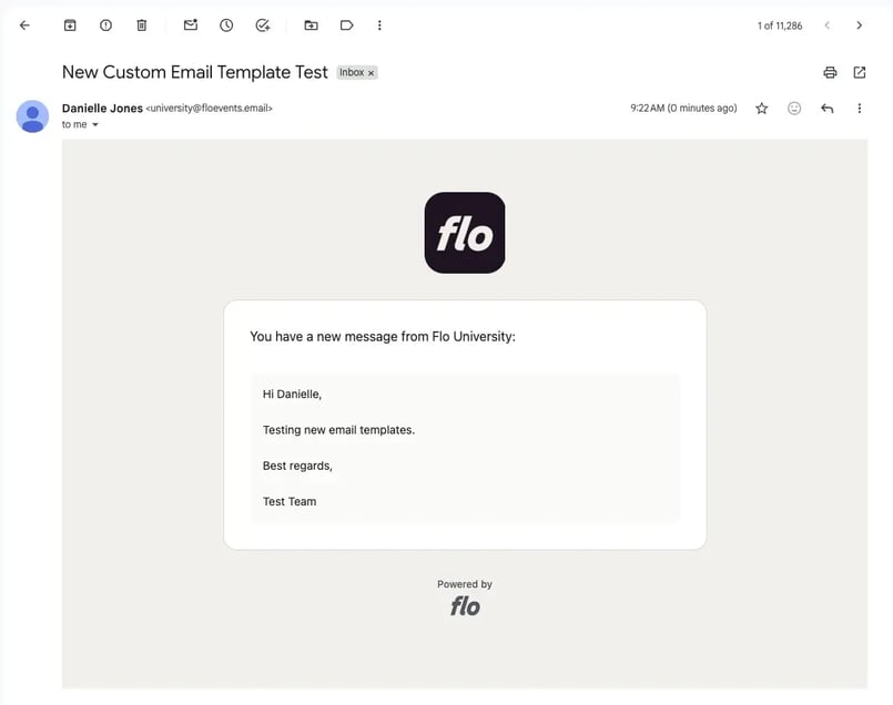 Example Email