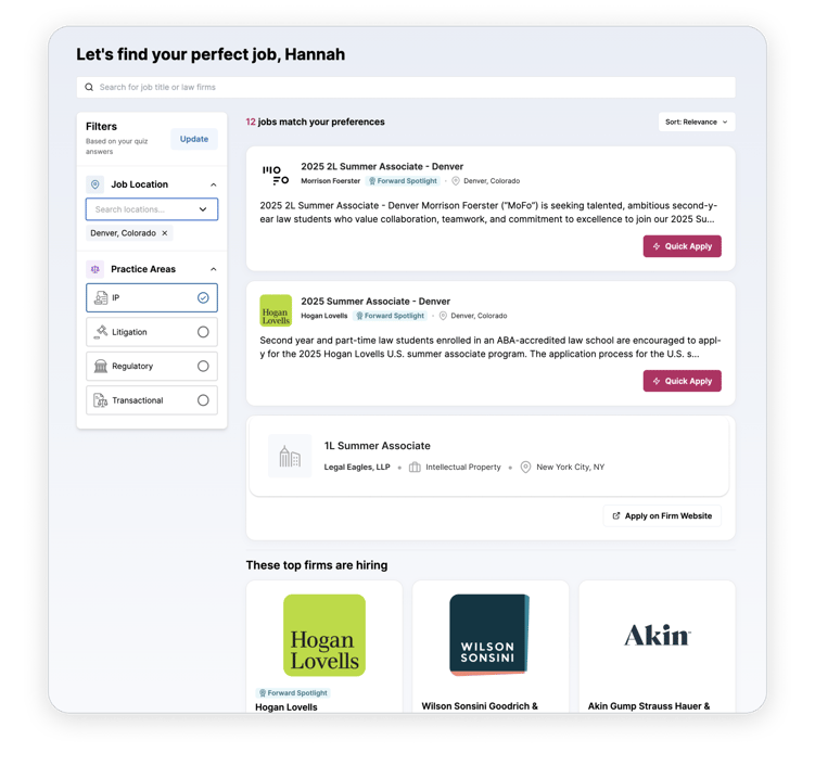 Jobs page with free tier