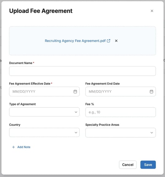 Upload Fee Agreement