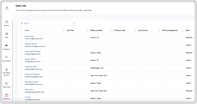 user list-recruit-pm-ss